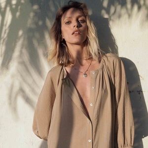 Tan loose dress- oversized look